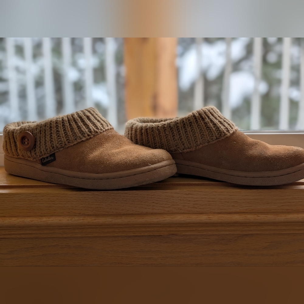 Cozy Brown Knit Clog Slippers